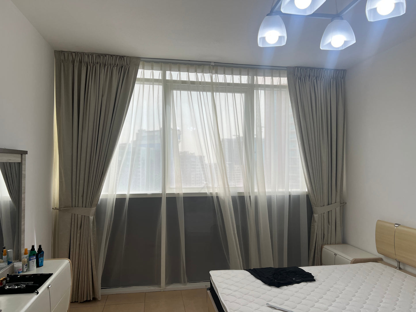 Custom Pinch Pleat Blackout Curtains with Sheer – Elegance & Versatility in Dubai